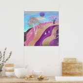 Poster Paysage de floraison printanière (Cuisine)