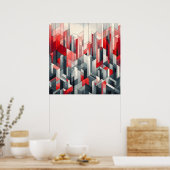 Poster Paysage de Grille Écarlate (Cuisine)