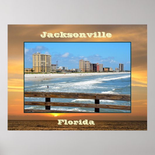 Poster paysage de Jacksonville, Floride (Devant)