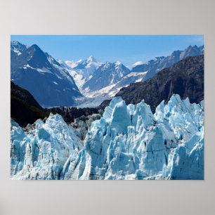 Poster Paysage de la baie Glacier de l'Alaska