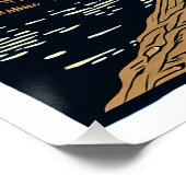 Poster Paysage de la coupe de bois (Coin)