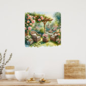 Poster Paysage de la retraite de jardin 5 (Cuisine)