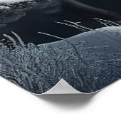Poster Paysage de la rivière d'hiver (Coin)