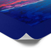 Poster Paysage de la rivière Mountain Art Abstrait (Coin)