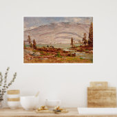 Poster Paysage de la Sierra Nevada (0709A) (Cuisine)