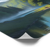 Poster Paysage de la Vallée des Montagnes (Coin)