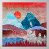 Poster Paysage de l'aigle d'argent (Devant)