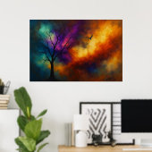 Poster Paysage de l'Ascension des Braises (Bureau à domicile)