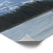 Poster Paysage de Lower Sunwapta Falls (Coin)