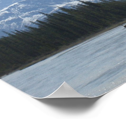 Poster Paysage de Lower Sunwapta Falls (Coin)