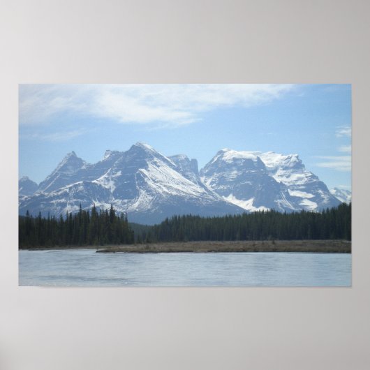 Poster Paysage de Lower Sunwapta Falls (Devant)