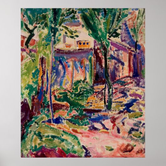 Poster Paysage de Maurer avec maison (Devant)