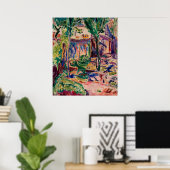 Poster Paysage de Maurer avec maison (Bureau à domicile)