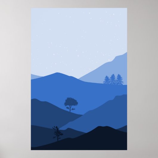 Poster Paysage de montagne (Devant)