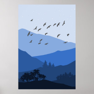 Poster Paysage de montagne