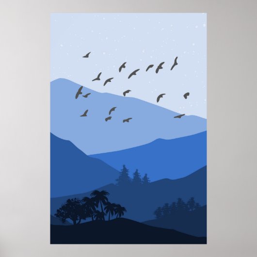 Poster Paysage de montagne (Devant)