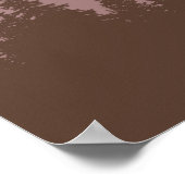 Poster Paysage de montagne abstrait de terre moderne sur (Coin)