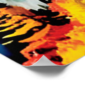 Poster Paysage de montagne Automne inspiré (Coin)