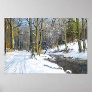 Poster Paysage de montagne en hiver