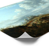 Poster Paysage de moulin à vent - Style de gélification (Coin)