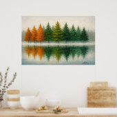Poster Paysage de murmures entre les saisons (Cuisine)