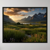 Poster Paysage de nature serein (Devant)