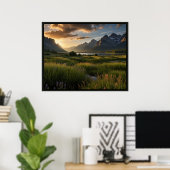 Poster Paysage de nature serein (Bureau à domicile)