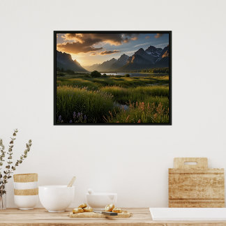 Poster Paysage de nature serein