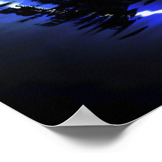 Poster Paysage de néon : Palms & Ark (Coin)