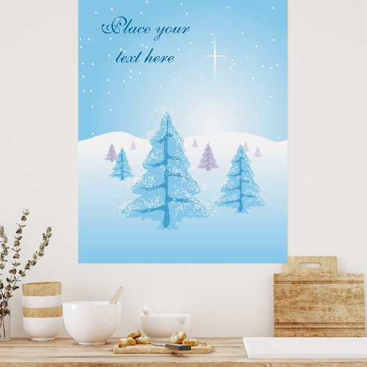 Poster Paysage de Noël (Cuisine)