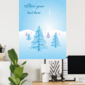Poster Paysage de Noël (Bureau à domicile)