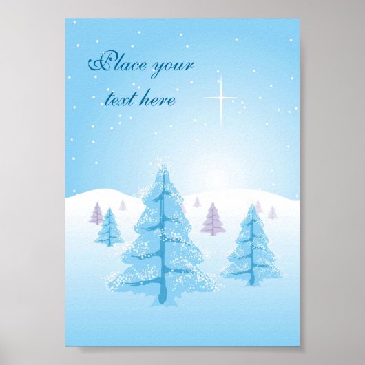 Poster Paysage de Noël (Devant)