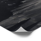 Poster Paysage de peinture à l'encre remarquable de style (Coin)