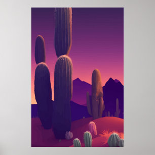 Poster Paysage de peinture Abstraite