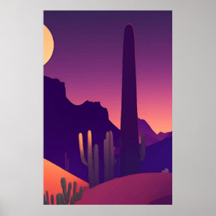 Poster Paysage de peinture Abstraite