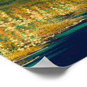 Poster Paysage de peinture d'Art numérique, rivière au pr (Coin)