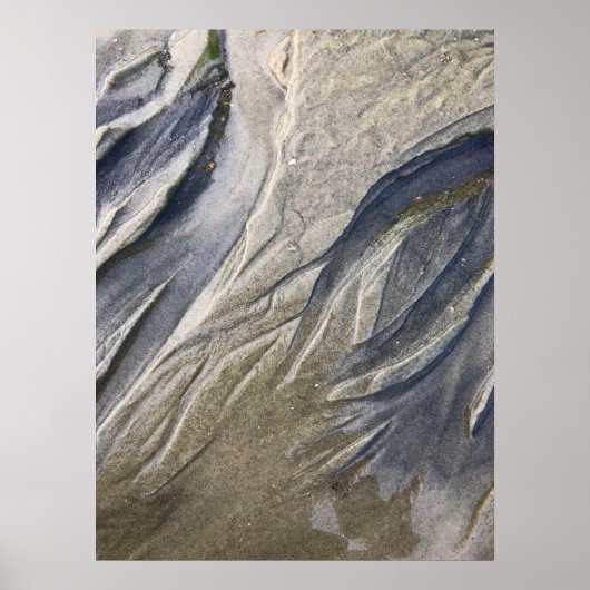 Poster Paysage de plage Art Abstrait (Devant)