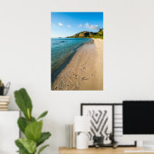 Poster Paysage de plage tropicale, Fidji (Bureau à domicile)