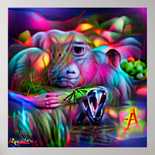 Poster Paysage de rêve vif : Agrizoophobie