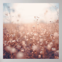 Paysage de rêves de fleurs sauvages