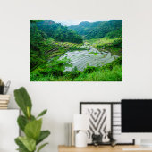 Poster Paysage de rizières, Philippines (Bureau à domicile)