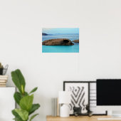 Poster Paysage de roche océanique (Bureau à domicile)