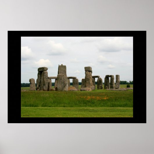 Poster Paysage de Stonehenge III (Devant)