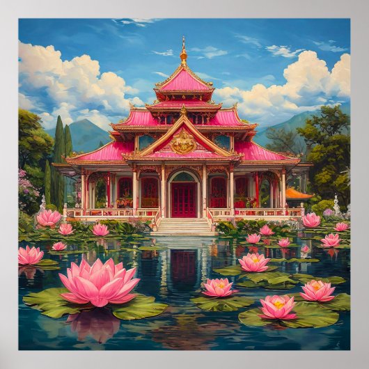 Poster paysage de style chinois (Devant)
