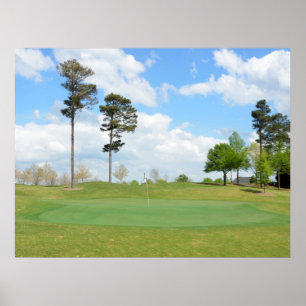Poster Paysage de terrain de golf