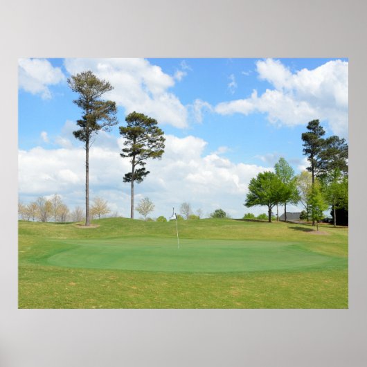 Poster Paysage de terrain de golf (Devant)