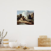 Poster Paysage de Thomas Gainsborough avec chalet (Cuisine)