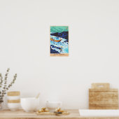 Poster Paysage de Tokuriki Tomikichiro de 12 mois (Cuisine)