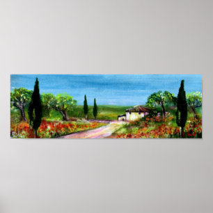 POSTER PAYSAGE DE TOSCANE