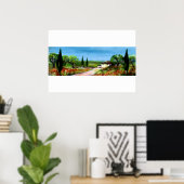 POSTER PAYSAGE DE TOSCANE (Bureau à domicile)